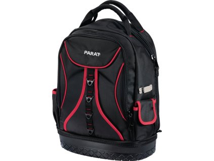 Batoh na náradie  Š360xD170xV440 mm Nylon čierna / červená (Farba Š360xD170xV440 mm, Veľkosť Nylon čierna / červená)
