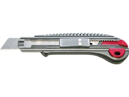 Rezací nôž  Šírka čepele 18 mm Dĺžka 135 mm s tlačidlom Celokovové (Farba Šírka čepele 18 mm Dĺžka 135 mm, Veľkosť s tlačidlom Celokovové)