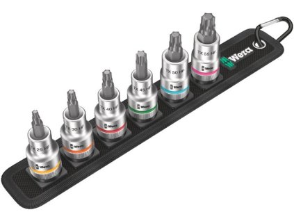 Sada nástrčných kľúčov Pás C 3 TORX® HF Zyklop 6 kusov 1/2 ″ (Farba 6 kusov, Veľkosť 1/2 ″)