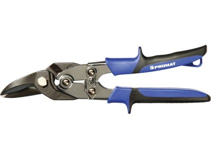 Nožnice na plech na tvarovanie  Dĺžka 260 mm vpravo Oceľ max. 1,5 mm (Farba Dĺžka 260 mm pravá, Veľkosť Oceľ max. 1,5 mm)