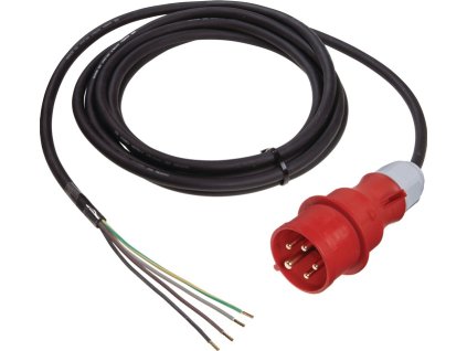 Pripojovací kábel  H07RN-F 5x1,5 mm² 5 m Zástrčka CEE, 5-pólová, čierna (Farba H07RN-F 5x1,5 mm² 5 m, Veľkosť Zástrčka CEE, 5-pólová, čierna)