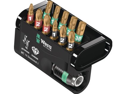 Sortiment bitov Bit-Check Diamond 1 12 dielov PH/PZD/TX (Farba 12 dielov, Veľkosť PH/PZD/TX)