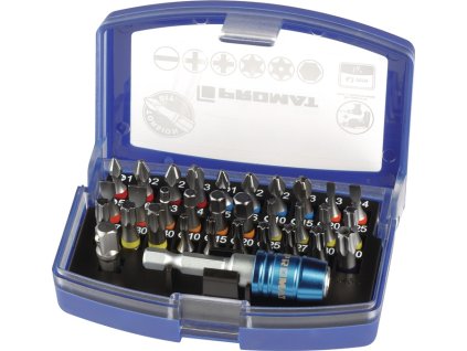 Sortiment bitov Torzné nástroje 32-dielny Drážkované/PH/PZD/TX/TX-BO/6Kt. (Farba 32 dielov, Veľkosť Drážkované/PH/PZD/TX/TX-BO/6Kt.)