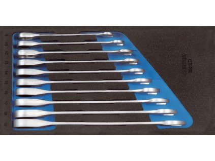 Modul na náradie 1500 CT1-7 R 10-dielny modul 1/3 Krúžkový račňový kľúč 8-19 mm (Farba 10-dielny modul 1/3, Veľkosť Krúžkový račňový kľúč 8-19 mm)