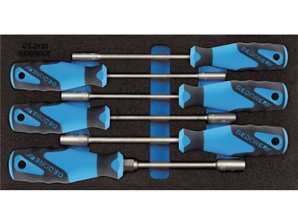 Modul na náradie 1500 CT1-2133 6-dielny modul 1/3 Nástrčný kľúč SW5-10 mm (Farba 6-dielny modul 1/3, Veľkosť Nástrčný kľúč SW5-10 mm)