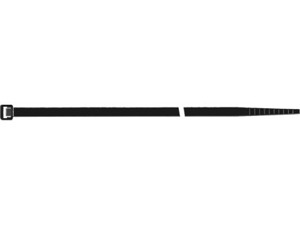 Viazacie pásky na káble  Dĺžka 200 mm Šírka 4,5 mm Polyamid 6.6 čierny (Farba Dĺžka 200 mm Šírka 4,5 mm, Veľkosť Polyamid 6.6 čierny)