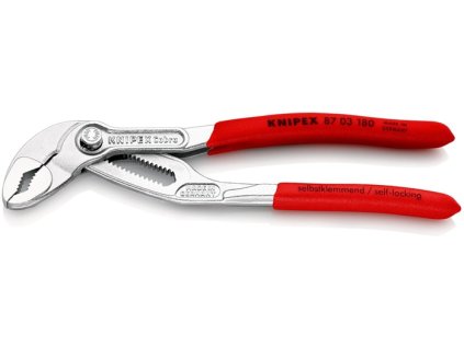 Kliešte inštalatérske Cobra® Dĺžka 180 mm Šírka upnutia 36 mm pochrómovaný (Farba Dĺžka 180 mm Šírka upnutia 36 mm, Veľkosť chrómovaný)