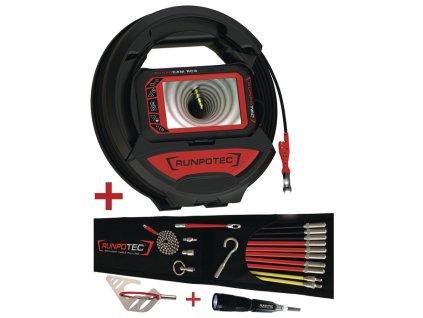 Potrubná kamera RUNPOTEC 11149 Dĺžka kábla 15 m Hlava kamery Ø 13 mm (Farba Dĺžka kábla 15 m Hlava kamery Ø 13 mm)