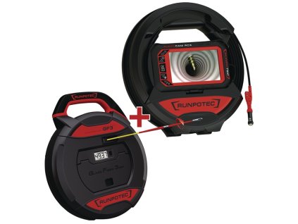 Rúrková kamera RUNPOTEC 11150 Dĺžka kábla 15 + 30 m Hlava kamery Ø 13 mm (Farba Dĺžka kábla 15 + 30 m Hlava kamery Ø 13 mm)