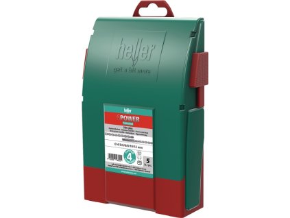 Súprava vŕtacích kladív 4Power 7-dielna súprava SDS-plus Plastová škatuľa (Farba 7-dielny SDS-plus, Veľkosť Plastový box)