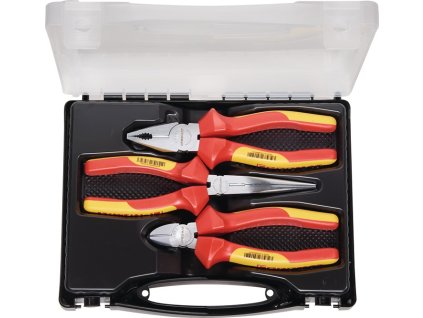 Súprava klieští  Obsah 3-dielny VDE pochrómovaný (Farba Obsah 3 časti VDE, Veľkosť chrómovaný)