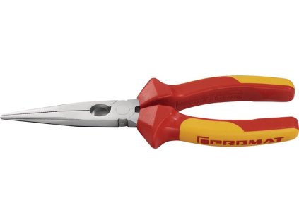 Okrúhle kliešte  Dĺžka 200 mm rovný VDE (Farba Dĺžka 200 mm, Veľkosť Rovný VDE)