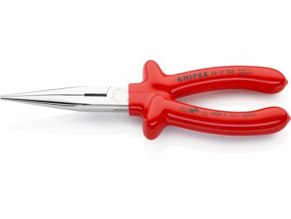 Okrúhle kliešte  Dĺžka 200 mm rovný VDE (Farba Dĺžka 200 mm, Veľkosť Rovný VDE)