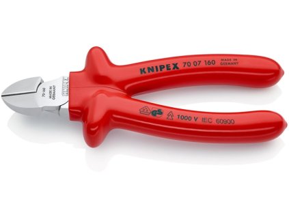 Bočné frézy  Dĺžka 160 mm VDE (Farba Dĺžka 160 mm, Veľkosť VDE)