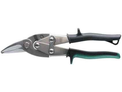 Figúrkové nožnice D16 Dĺžka 240 mm vpravo Oceľ max. 1,2 mm (Farba Dĺžka 240 mm vpravo, Veľkosť Oceľ max. 1,2 mm)