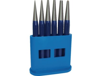 Sada priebojníkov  6 kusov 1-2-3-4-5 + stredový dierovač d. 4 mm  (Farba 6 kusov 1-2-3-4-5 + stredový dierovač d. 4 mm)