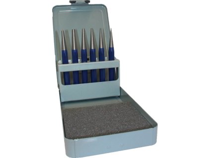 Sada priebojníkov  6 kusov 1-2-3-4-5 + stredový dierovač d. 4 mm  (Farba 6 kusov 1-2-3-4-5 + stredový dierovač d. 4 mm)