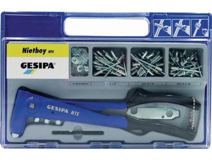 Sortiment slepých nitov Niťovač 135 kusov Kliešte NTS a slepé nity D.4 mm (Farba 135 kusov, Veľkosť Kliešte NTS a slepé nity D.4 mm)