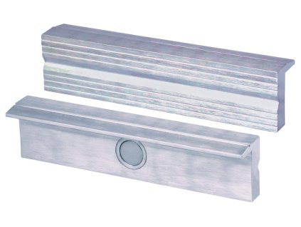 Ochranná čeľusť pre zverák TYP N pre šírku čeľuste 180 mm Drážkovaný profil (Farba pre šírku čeľustí 180 mm, Veľkosť Drážkovaný profil)