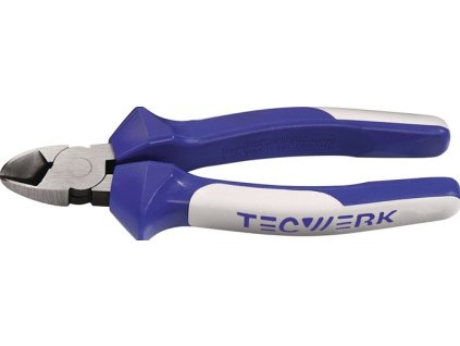 Bočné kliešte, leštená hlava viackomponentné rukoväte TECWERK