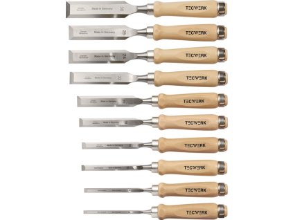 Súprava sekáčov  6,8,10,12,16,20,22,24,26,30 mm hrabová rukoväť tvar Ulm (Farba 6,8,10,12,16,20,22,24,26,30 mm, Veľkosť hrabová rukoväť tvar Ulm)