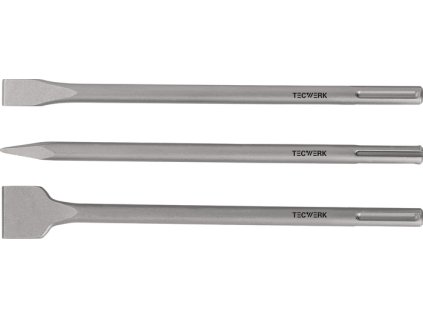 Sada vkladacích nástrojov TECWERK SDS-max 3-dielna (Farba SDS-max 3-dielny, Veľkosť Dĺžka 400 mm)