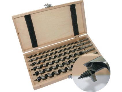 Sada špirálových (šnekových) vrtákov  8-dielna súprava dĺžka 320 mm 6 - 20 mm (Farba 8-dielna dĺžka 320 mm, Veľkosť 6 - 20 mm)
