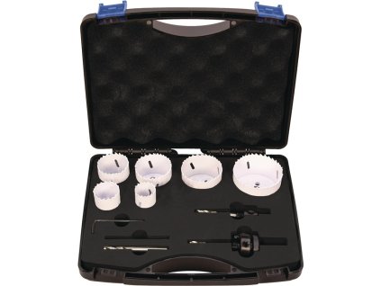 Súprava píl na diery  16 dielov 16-76 mm Hĺbka rezu 38 mm bimetal (Farba 16 dielov 16-76 mm, Veľkosť Hĺbka rezu 38 mm bimetal)