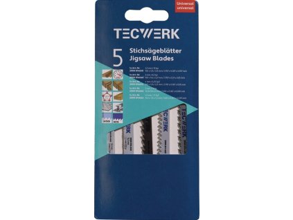 Sortiment pílových listov 5 kusov na drevo / kov TECWERK