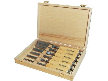 Súprava sekáčov  6,10,12,16,20,26 mm hrabová rukoväť tvar Ulm (Farba 6,10,12,16,20,26 mm, Veľkosť hrabová rukoväť tvar Ulm)