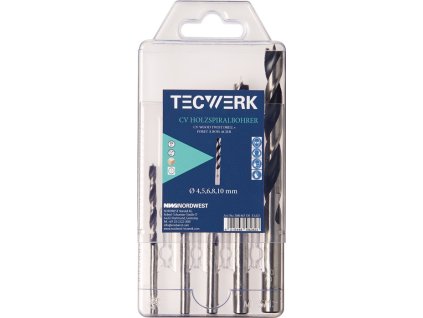 Sada špirálových vrtákov do dreva  Ø 3, 4, 5, 6, 7, 8, 9,10 mm 8 kusov (Farba Ø 3, 4, 5, 6, 7, 8, 9, 10 mm, Veľkosť 8 kusov)