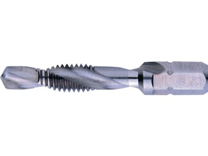 Závitník kombinovaný  HSSG 1/4 ″ 6KT M8x6,8 mm Stúpanie závitu 1,25 mm (Farba HSSG 1/4 ″ 6KT M8x6,8 mm, Veľkosť Stúpanie závitu 1,25 mm)