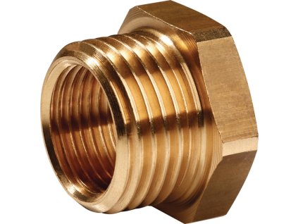 Vsuvka (Farba mosadz, Veľkosť Vonkajší závit G 1/2 ″ Vnútorný závit G 1/4 ″ SW 22 mm)