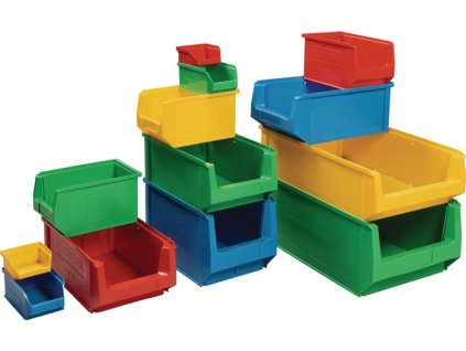 Otvorený úložný box TECWERK (Farba L350/300xŠ210xV140mm, Veľkosť PE žltá)