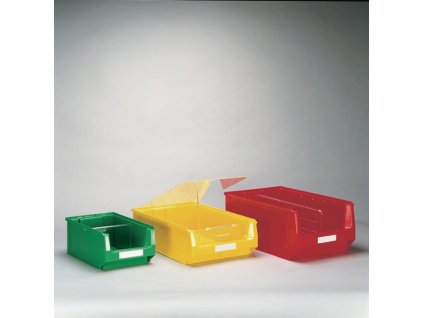 Štítky pre policové zásobníky (Farba biela pre úložný box s otvoreným čelom, Veľkosť MK4  100 ks/bal.)