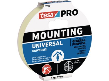Montážne pásky (Farba biela, Veľkosť Dĺžka 5 m Šírka 19 mm)