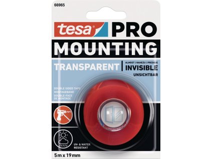 Montážne pásky (Farba priehľadná, Veľkosť Dĺžka 5 m Šírka 19 mm)