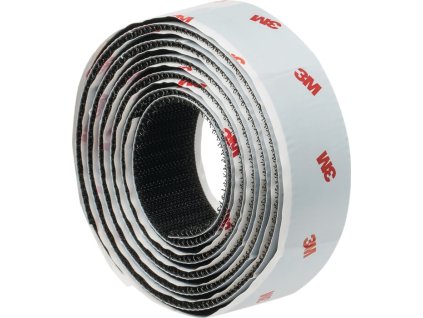 Pásky s háčikom a slučkou (Farba čierna, Veľkosť Dĺžka 1,25 m Šírka 25 mm  blister)