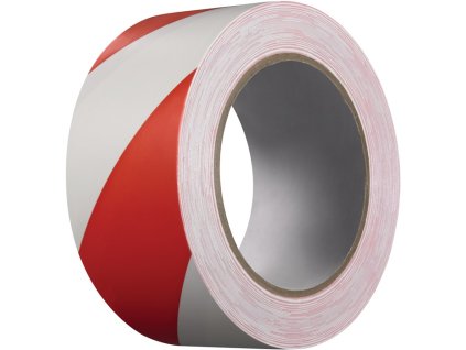 Označovací materiál (Farba PVC, Veľkosť červená/biela Dĺžka 33 m Šírka 50 mm rolka)