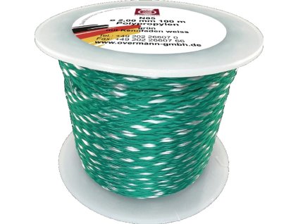Murovacie šnúry (Farba Dĺžka 100 m Ø 2 mm, Veľkosť 65 kg polypropylén zelená/biela)