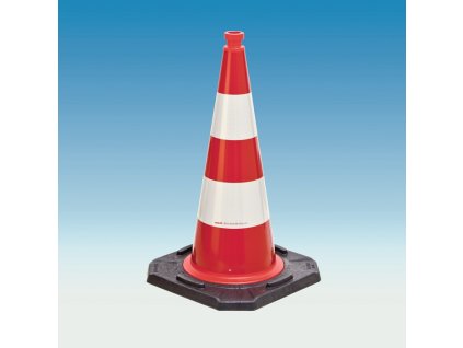 Dopravný kužeľ (Farba Výška 500 mm, Veľkosť Testované BAST, 2 pásy 33 x 33 cm)