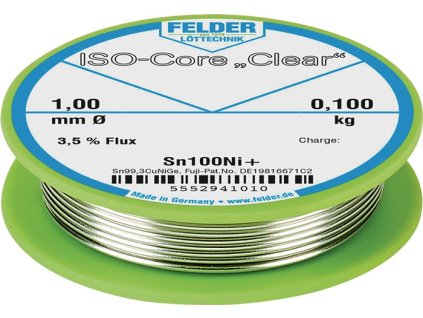 Spájkovací drôt (Farba 2 mm, Veľkosť 250 g Sn100Ni+)