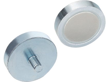 Držiace magnety (Farba d1 32 ± 0,1 mm, Veľkosť d2 M 6 mm Neodým, železo, bór ND)