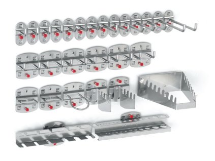 Držiak nástroja (Farba 28 ks., Veľkosť 14 háčikov/6 dvojitých háčikov/8 rôznych držiakov)