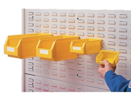 Perforované/drážkované panely (Farba Š500xD450mm, Veľkosť svetlosivá, RAL 7035 Široký formát)