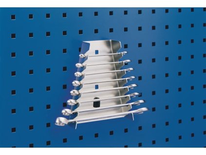 Držiak kľúčov (Farba H180xŠ70/145xH40mm, Veľkosť 8 vertikálnych držiakov pre perforované dosky)