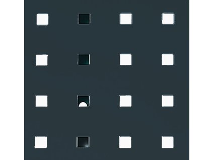 Perforované/drážkované panely (Farba B457xL1981mm, Veľkosť antracitovo sivá, RAL 7016)