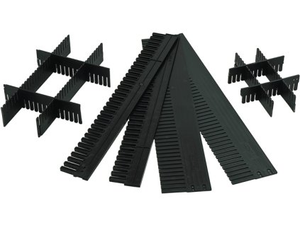 Deliace steny (Farba pre prepravné stohovacie kontajnery výška 60 mm, Veľkosť PP antracitový  10ks/kartón)