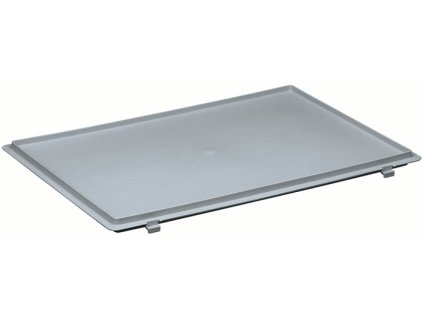 Odklápacie veko (Farba polypropylén D300xŠ200mm, Veľkosť sivá na prepravu stohovací box)
