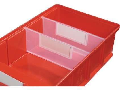 Deliace steny (Farba pre policový box š. 186 mm, Veľkosť PP priehľadný)
